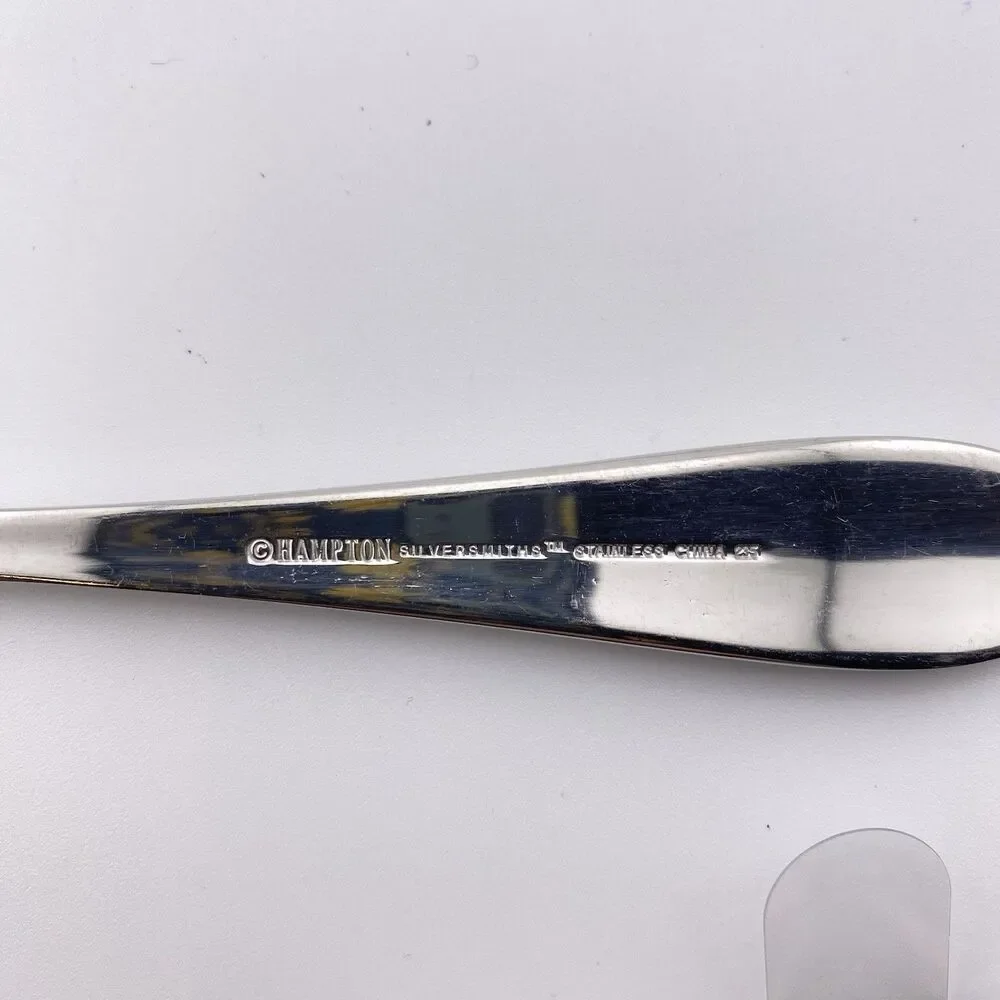 3-Hampton Silversmiths LACE FROSTED Stainless SALAD FORKS 7